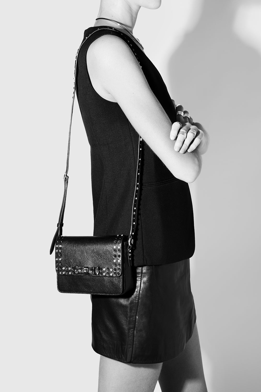Rebecca Minkoff Bowie Studded Crossbody
