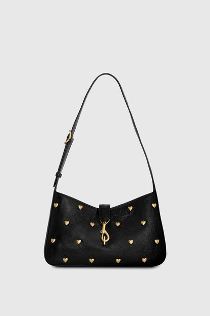 Rebecca Minkoff Megan Small Shoulder Bag With Heart Studs