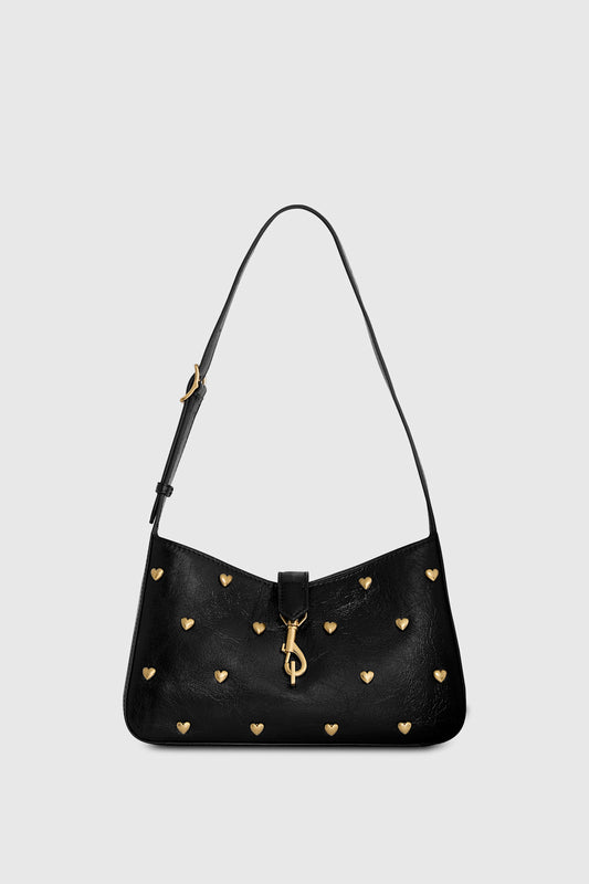 Rebecca Minkoff Megan Small Shoulder Bag With Heart Studs