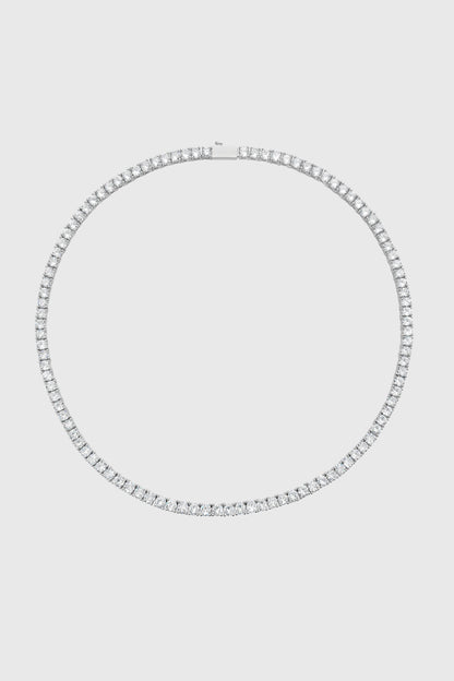 Rebecca Minkoff 4MM Round Brilliant Tennis Necklace