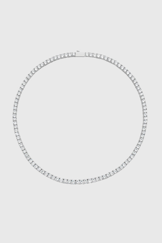 Rebecca Minkoff 4MM Round Brilliant Tennis Necklace