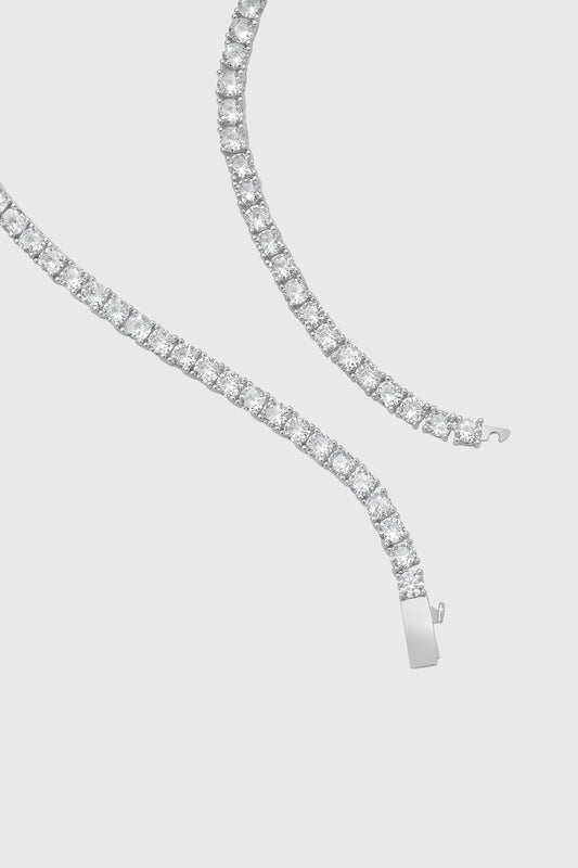 Rebecca Minkoff 4MM Round Brilliant Tennis Necklace