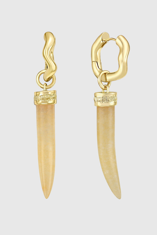 Rebecca Minkoff Horn Hoop Earrings