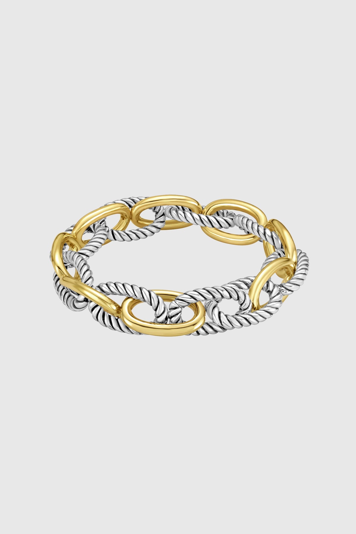 Rebecca Minkoff Two-Tone Twisted Link Bracelet
