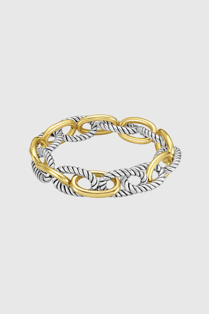 Rebecca Minkoff Two-Tone Twisted Link Bracelet
