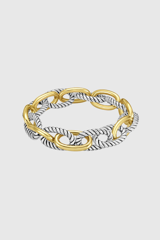 Rebecca Minkoff Two-Tone Twisted Link Bracelet