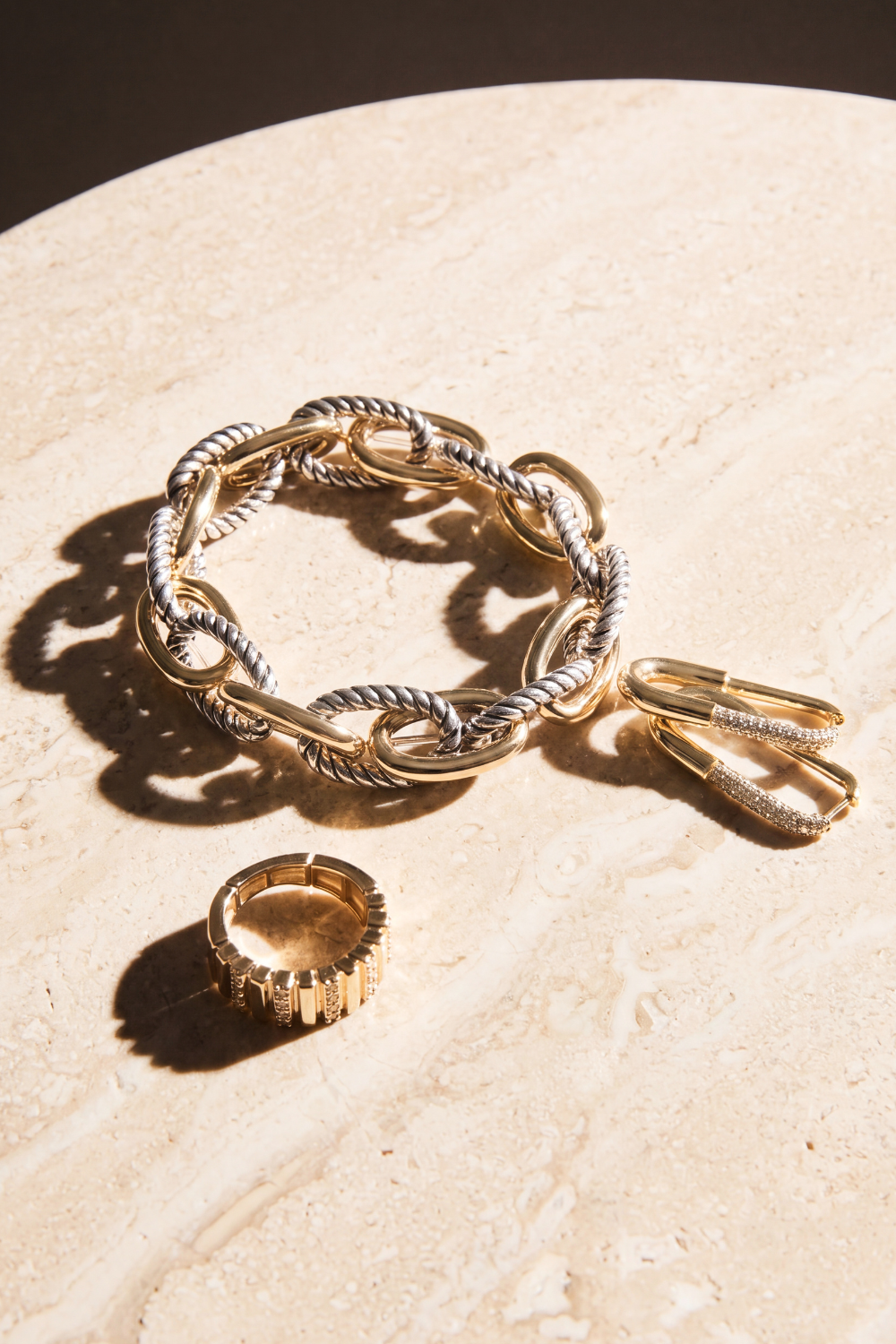 Rebecca Minkoff Two-Tone Twisted Link Bracelet