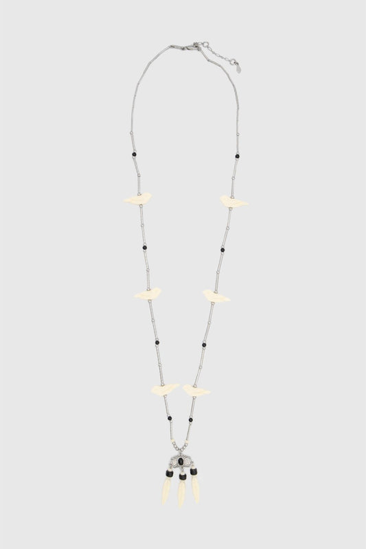 Rebecca Minkoff Western Bird Fringe Necklace