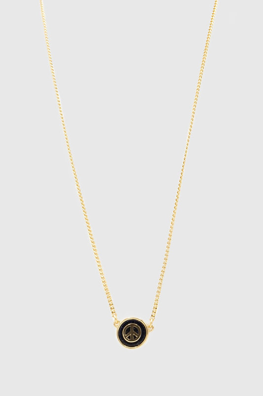 Rebecca Minkoff Peace Semi Charm Necklace