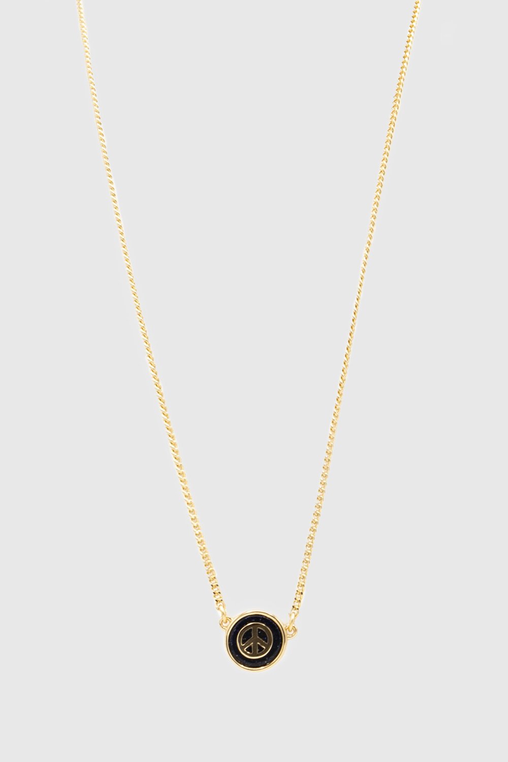 Rebecca Minkoff Peace Semi Charm Necklace