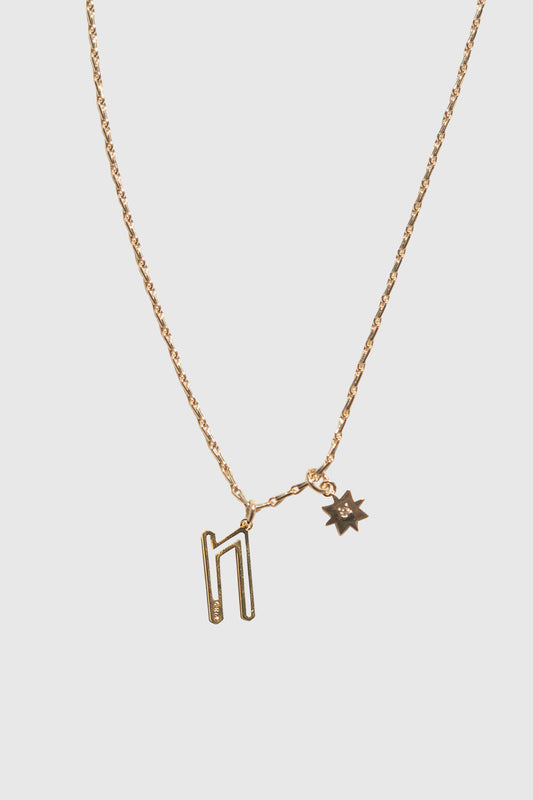 Rebecca Minkoff N Cut-out Initial Necklace