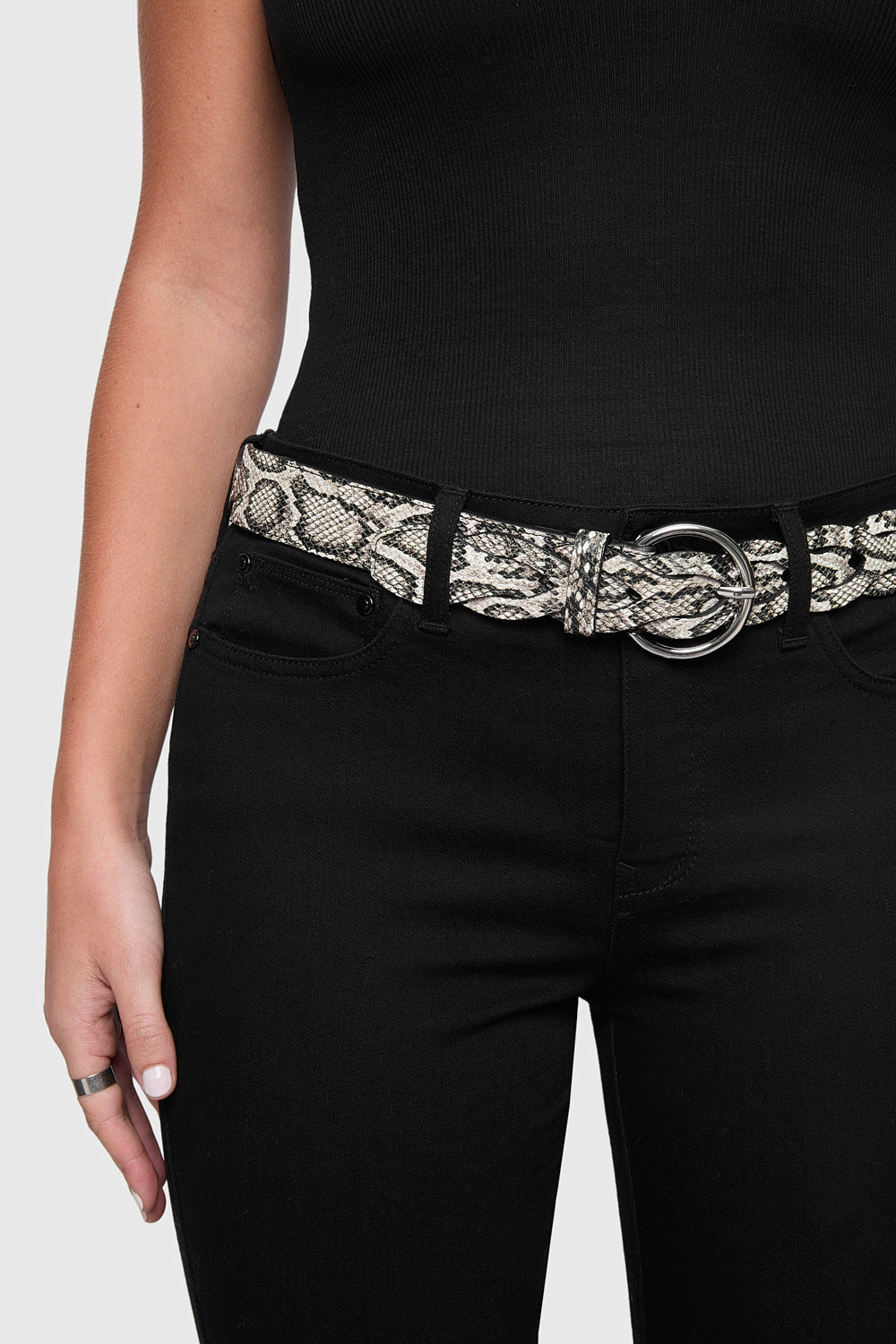 Rebecca Minkoff Woven Braided Belt