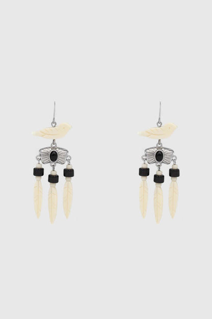Rebecca Minkoff Western Bird Fringe Earring