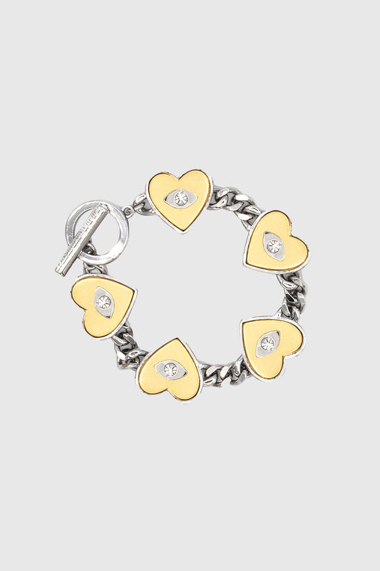Rebecca Minkoff Evil Eye Heart Bracelet